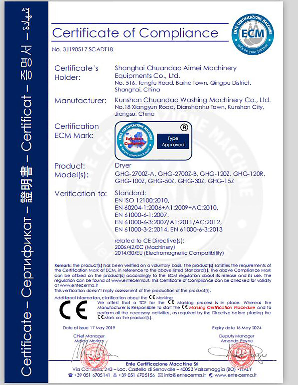 CE Certificates (2)