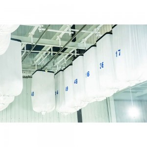 White Hanging Laundry Bag (for Clean Linens)